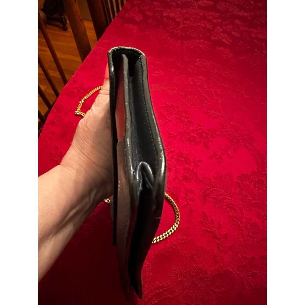 Chloé Teal Burgundy Leather Clutch One Size - Picture 7 of 11